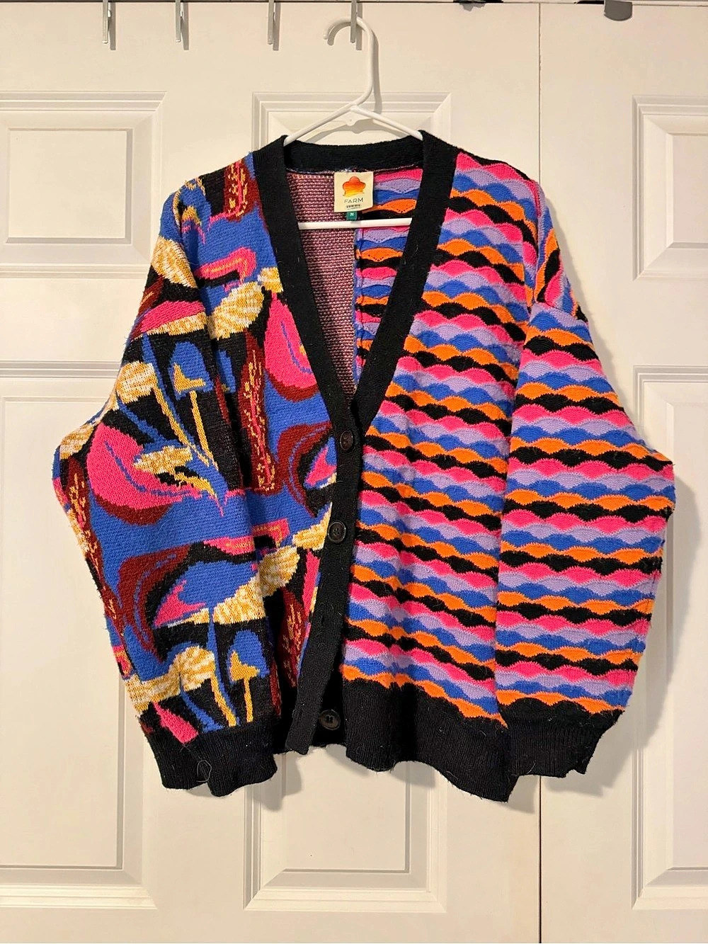 FARM Rio mixed print cardigan  Size Medium